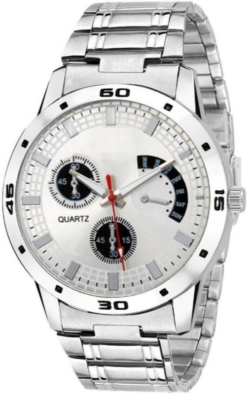 swanos New Collection watch Silver steel Bracelet Type watch_For_Men & Boys Analog Watch  - For Men