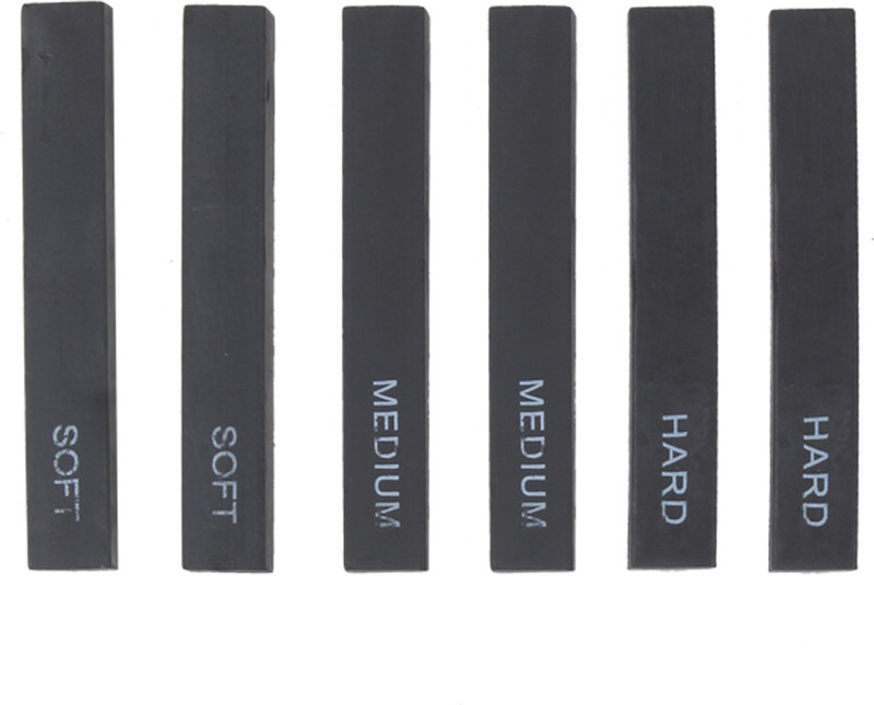 treely Willow and Vine Charcoal 2 Hard + 2 Medium + 2 Soft Stick(Pack of 6)