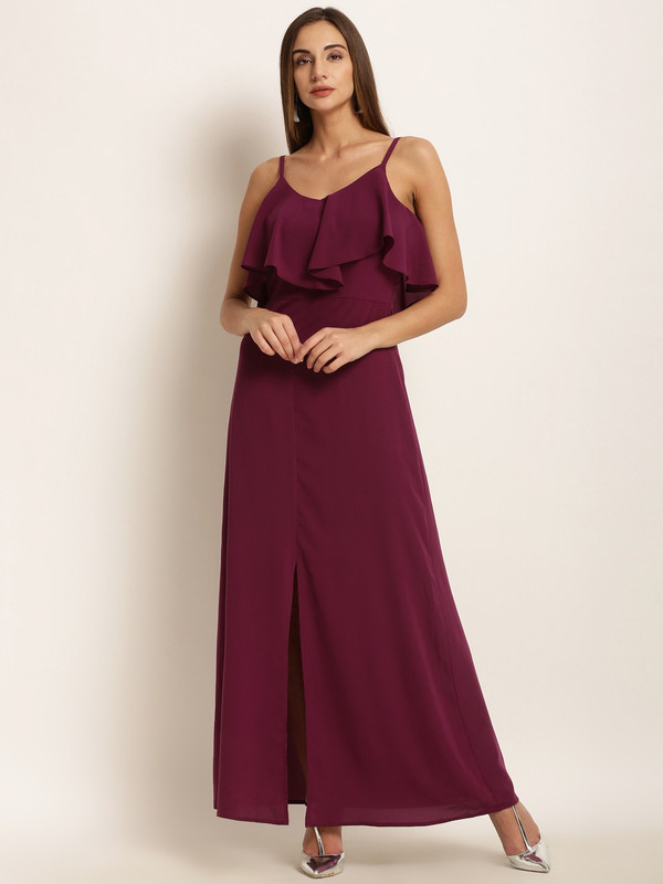 harpa maxi dress Buy Harpa Purple Floral Print Maxi Dress for Women Online @ Tata CLiQ