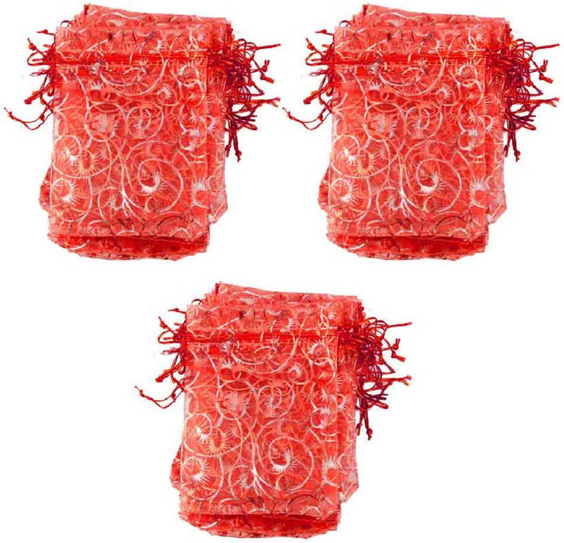 ethnicalive Weeding Gift/party/jewellery Pouch(Red)
