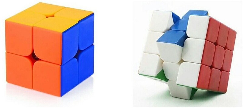 zhomcollection Magic 2X2 And 3X3 Rubik Cube Pack Of 2(2 Pieces)