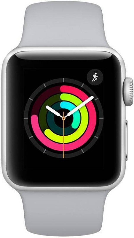 Apple Watch Series 3 42 mm Silver Aluminum White Sport Band (GPS)(White Strap Regular)