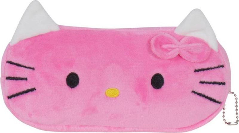 kidofly Swati toy children's,gift pink hello kitty pencil box ( 2 to 5 age ) soft material fabric for boy/girl , nursery/play school  - 12 cm(Pink)