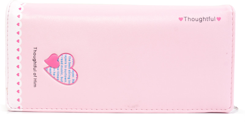b4bags Girls Pink Artificial Leather Wallet(4 Card Slots)