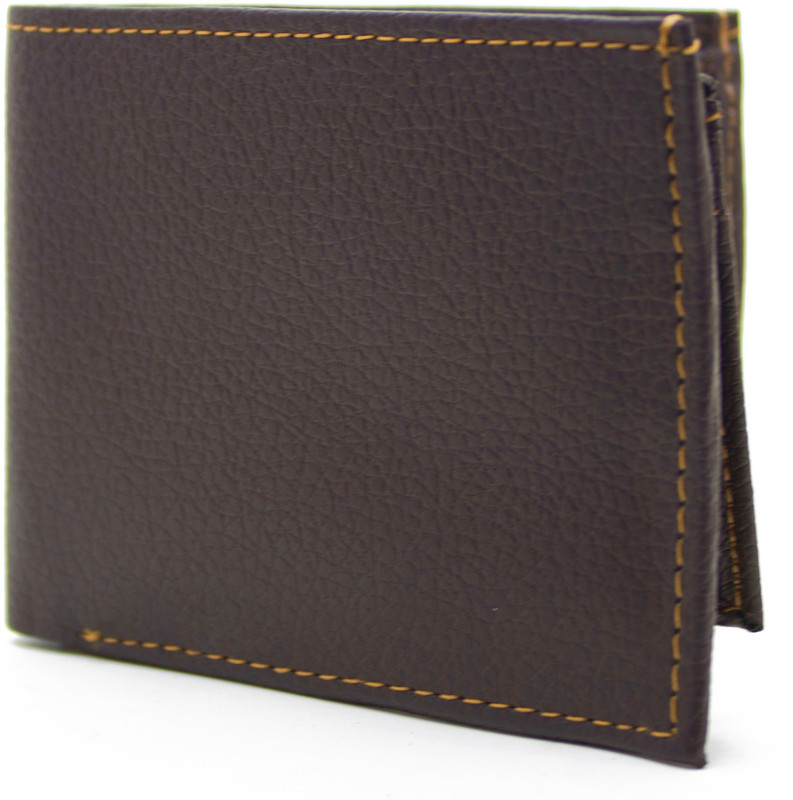 flex boom Men Brown Artificial Leather Wallet(6 Card Slots)
