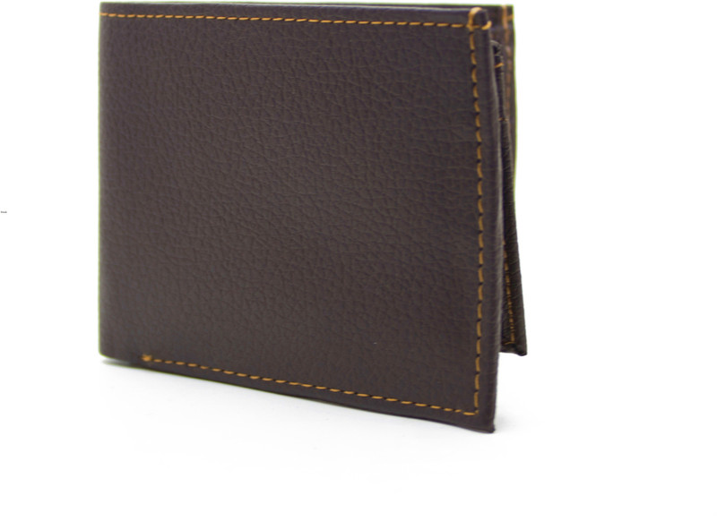 flex boom Men Brown Artificial Leather Wallet(6 Card Slots)