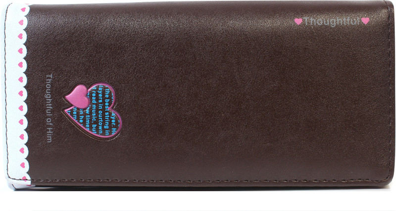 b4bags Girls Brown Artificial Leather Wallet(4 Card Slots)