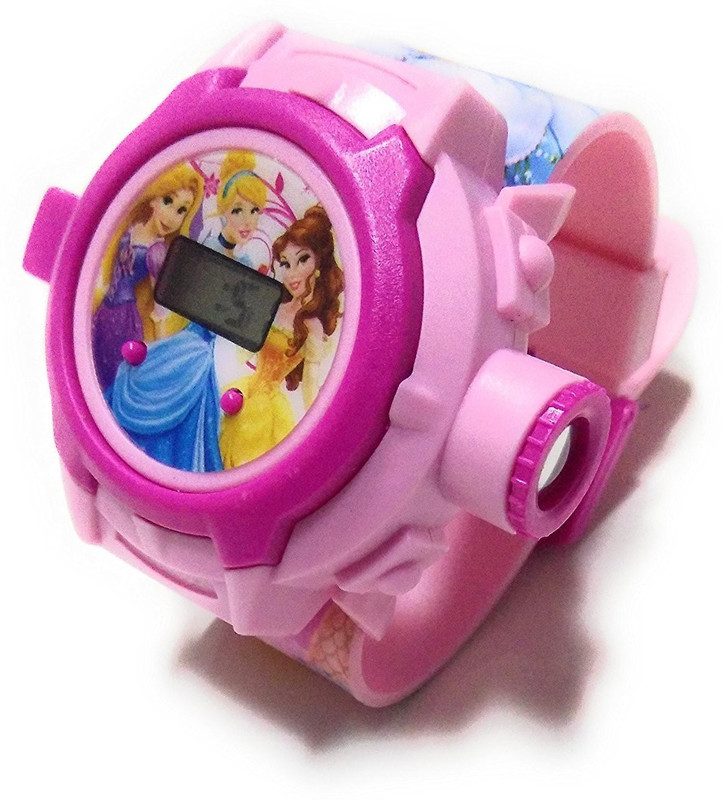espire Princess pink Colour Watch For Kids 28 mm Image Projector Watch for Girls Watch Strap(Pink)