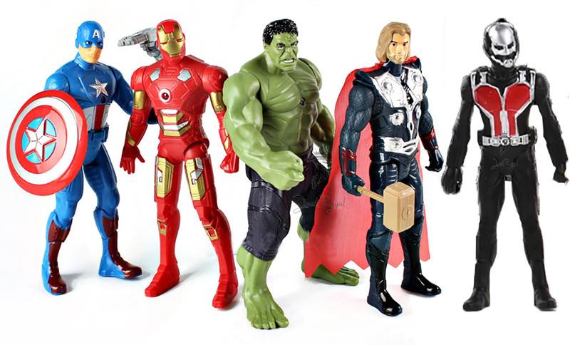 STYLO ACtion Figuers - Avengers 2 infinite - Power Hero's(set of 5)(Multicolor)