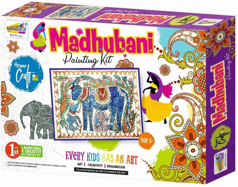 Mansaji DIY Madhubani Painting Kit for Kids