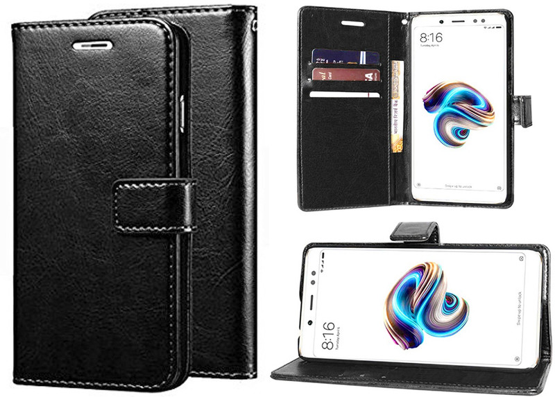 TruVic Flip Cover for Panasonic P66 Mega(Black)