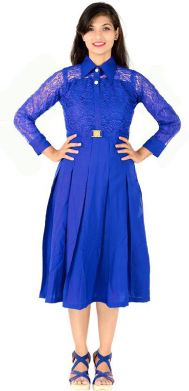 starword Women Shirt Blue Dress