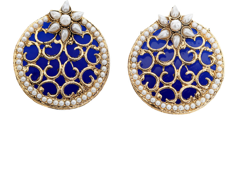 sober shoppy Multicolourgold001 White Zircon Alloy Drops & Danglers