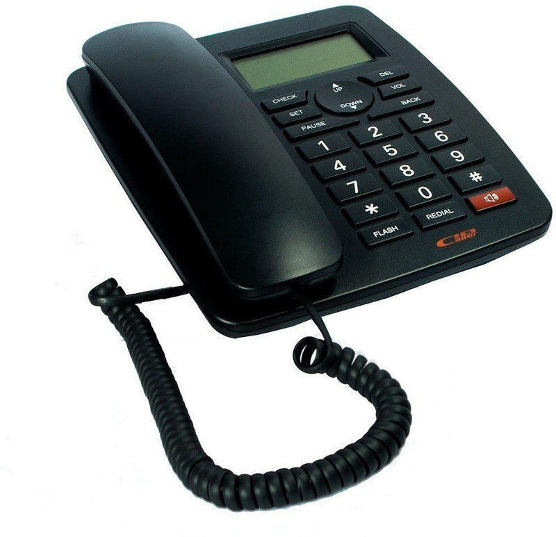 ATOOZED KX-T1577CID Landline Caller Id Corded Phone Telephone for Office and Home Purpose Caller ID DTMF/FSK Auto Detect Corded Landline Phone(Black)