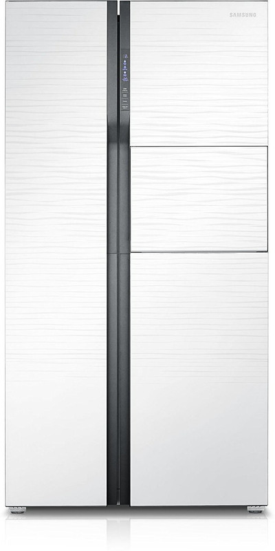 Samsung 591 L Frost Free Side by Side Refrigerator(Shiny River White, RS554NRUA1J/TL) Samsung 591 L Frost Free Side by Side Refrigerator(Shiny River White, RS554NRUA1J/TL)