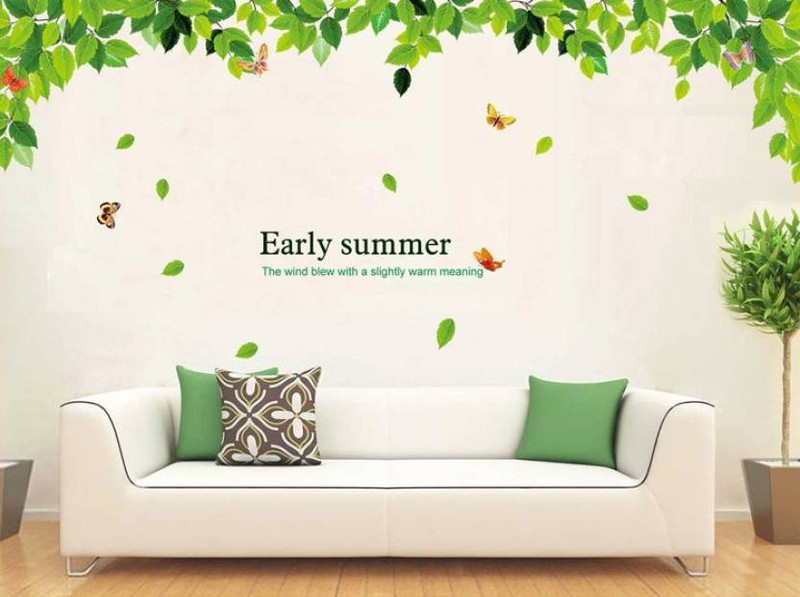 silverline international Beautiful Early Summer Green Leaves 901(Multicolor)