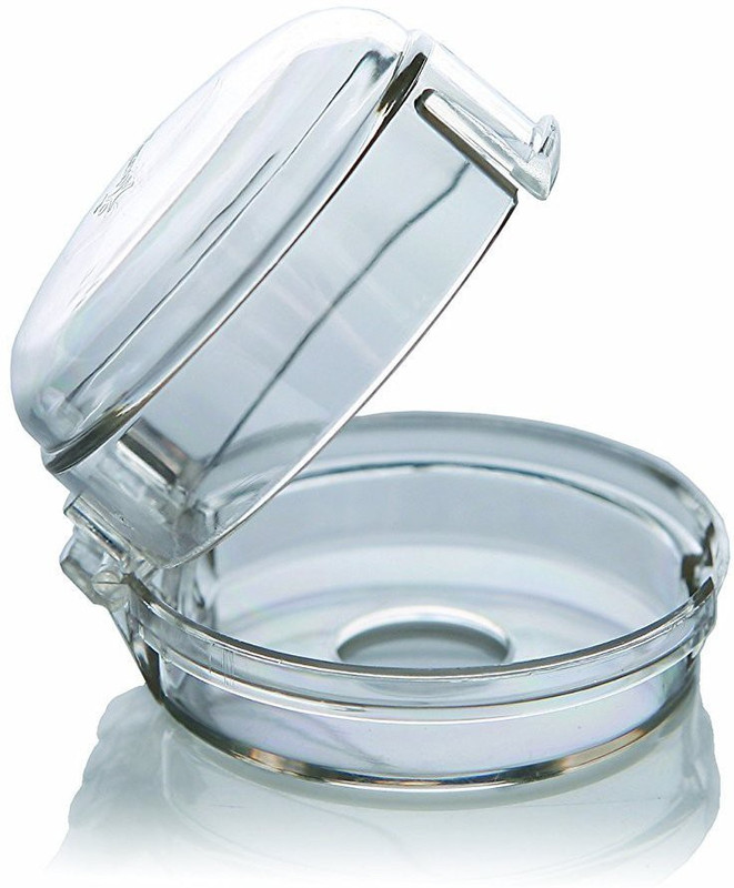 safetywarehouse Gas Stove Knob Covers for Baby Safety/Child Safety. Can be Used for Locking knobs of appliances and Gas cylinders. 2 pcs(Transparent)