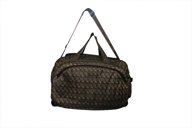 B&W (Expandable) Wheel Brown 020 Travel Duffel Bag(Brown) B&W (Expandable) Wheel Brown 020 Travel Duffel Bag(Brown)