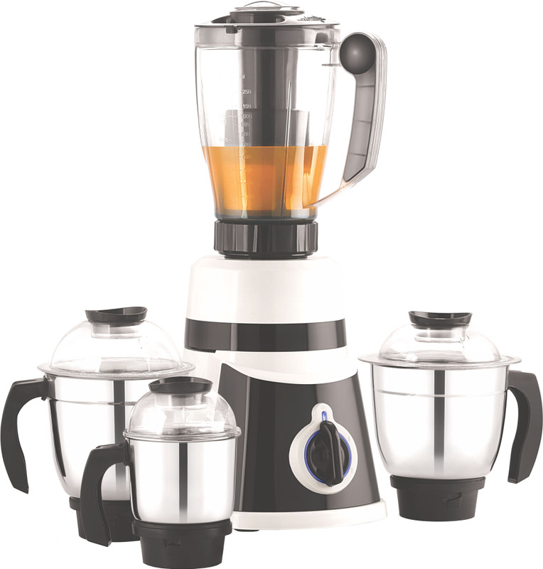 Ndura 2018 Classique 750 Juicer Mixer Grinder(Black & white, 4 Jars)