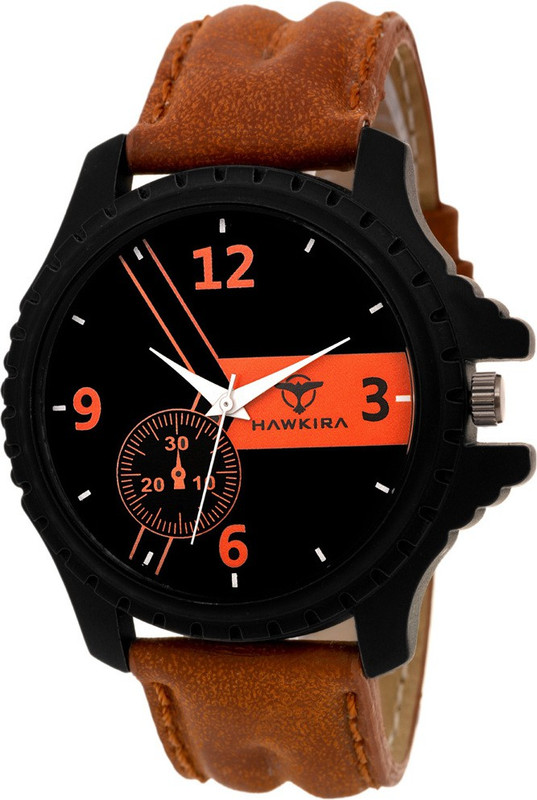 hawkira HAWK RENEW-525-TN Tan Black Color Analog Watch  - For Men