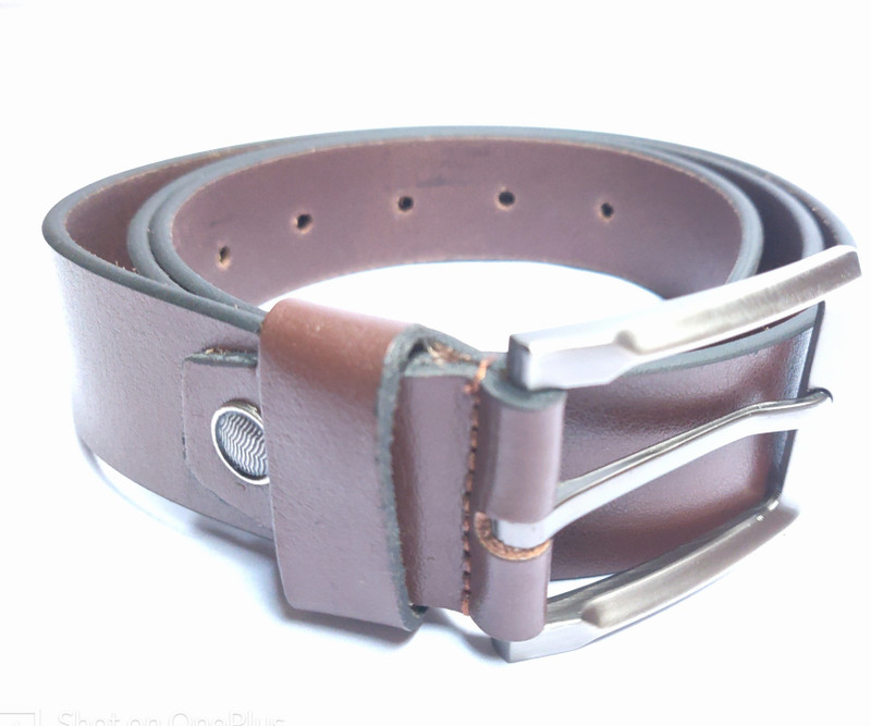 swaggler Men Formal, Casual Brown Genuine Leather Belt