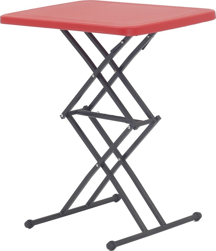 Supreme Plastic Outdoor Table(Finish Color - Red)
