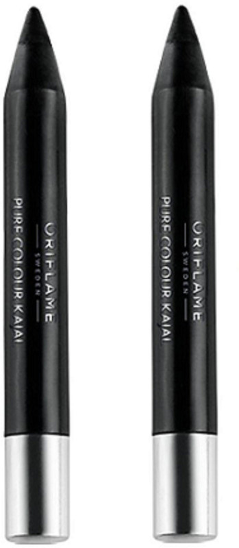 Oriflame Sweden Pure colour kajal set(Black, 3 g)