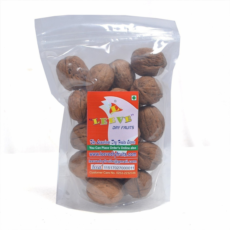 Leeve Dry fruits Whole , 200gm Walnuts(200 g)