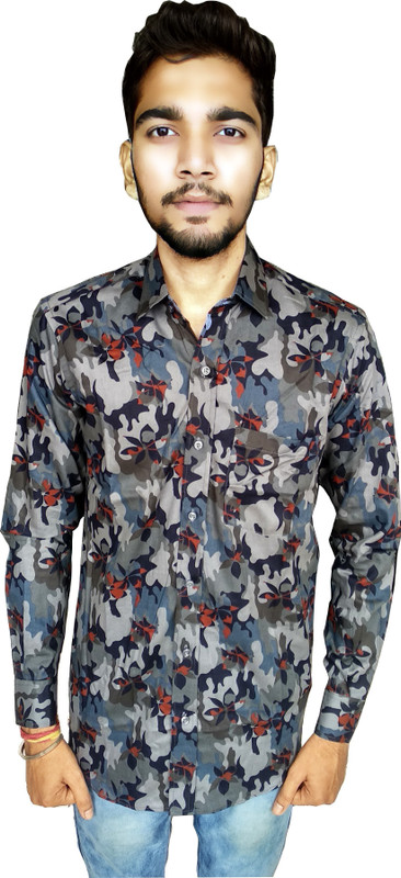 dagdu Men Printed Casual Multicolor Shirt