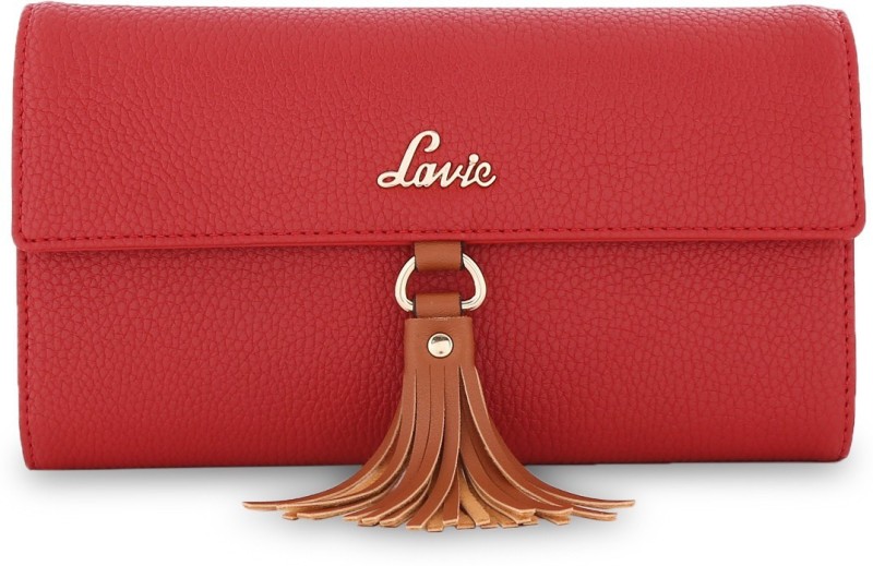 Lavie Women Evening/Party Red Artificial Leather Wallet(13 Card Slots)