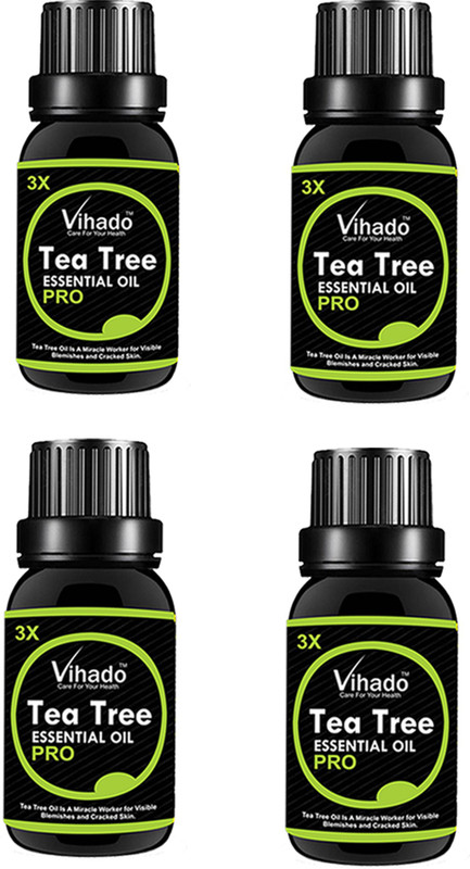 Vihado Tea Tree Essential Oil 3x Pro For Skin Hair And Acne Care 15 Ml Pack Of 4 15 Ml Buy Online In Barbados At Barbados Desertcart Com Productid 168040003 Tea tree essential oil is an antibacterial powerhouse, making it so useful around the house. desertcart