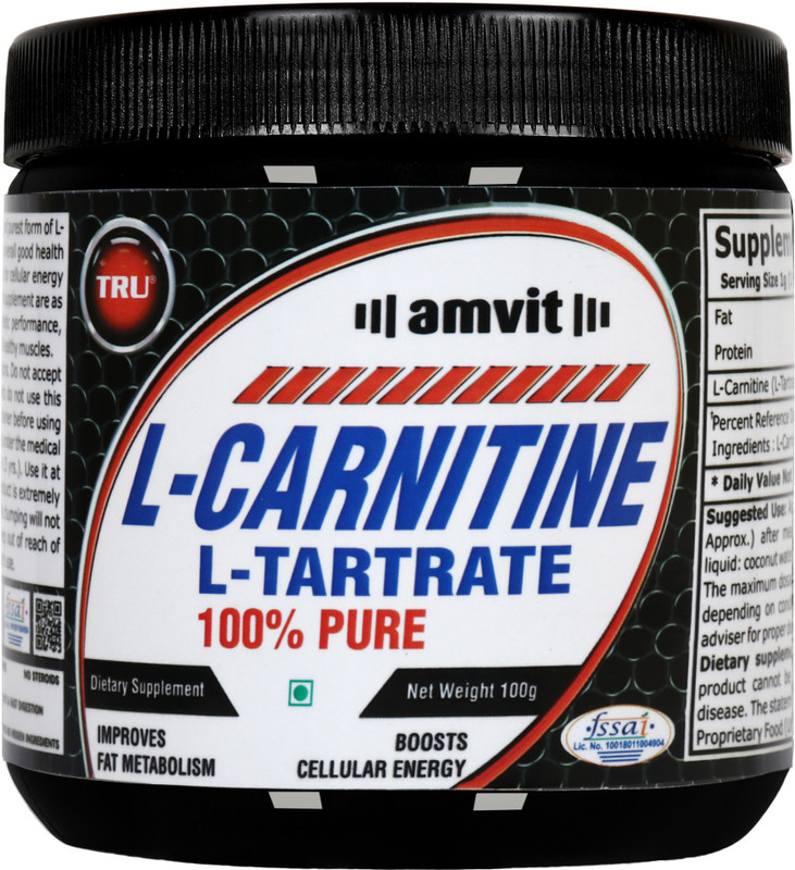 TRU L-CARNITINE L-TARTRATE EAA (Essential Amino Acids)(100 g, Uflavored)