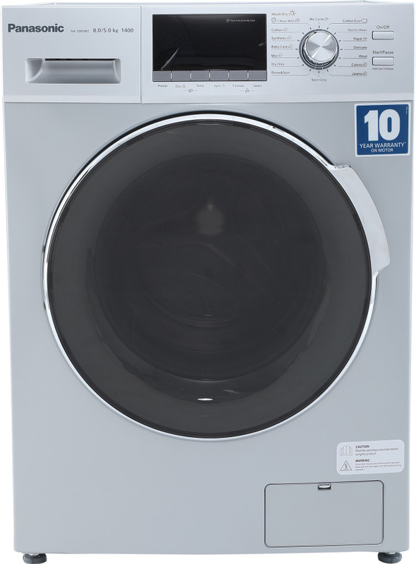 Panasonic 8/5 kg Washer with Dryer with In-built Heater Silver(NA-S085M2L01)