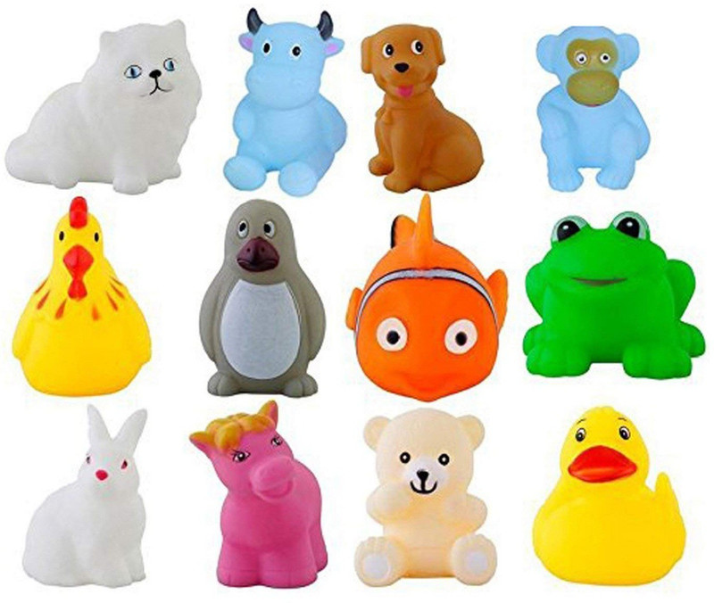 Nightstar Bathtub Animal Toy With Chu Chu Sound For Children Bath Toy(Multicolor)