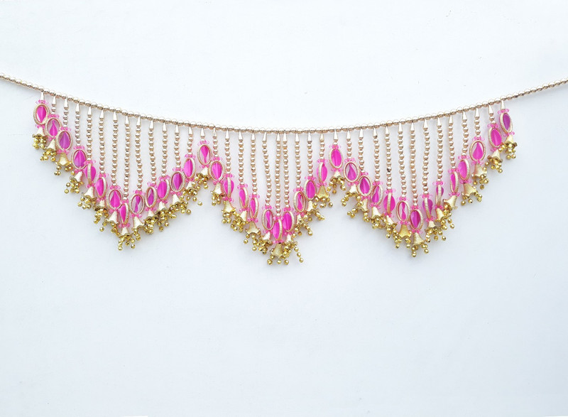 lof Decorative Door Hanging Jhumki Toran Handcrafted With Colorful Beads for Diwali Home Decoration Toran