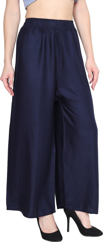 infinity traders Relaxed Women Blue Trousers