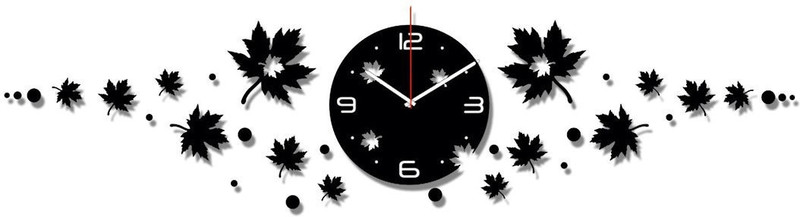 e india fashion Analog 30 cm X 91 cm Wall Clock(Black, Without Glass)