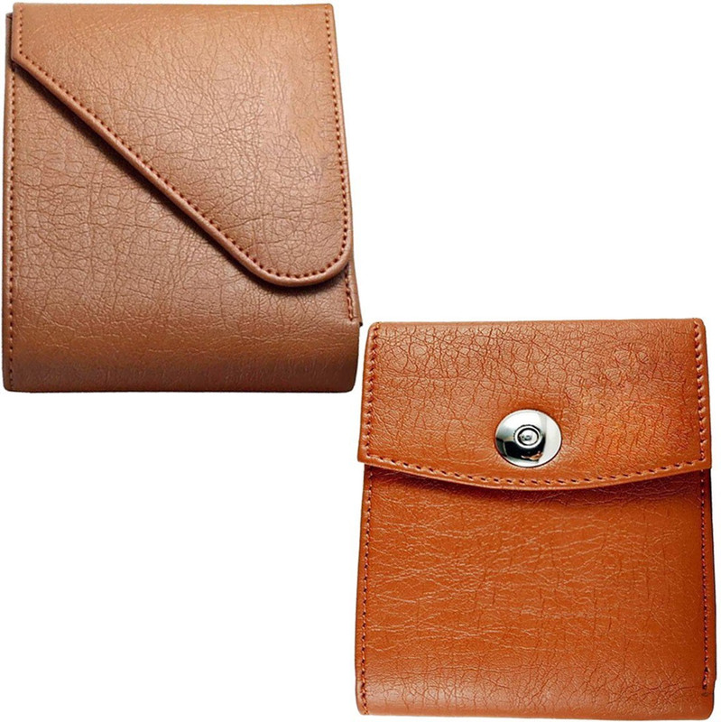 loopa Men Casual Tan Artificial Leather Wallet(5 Card Slots)