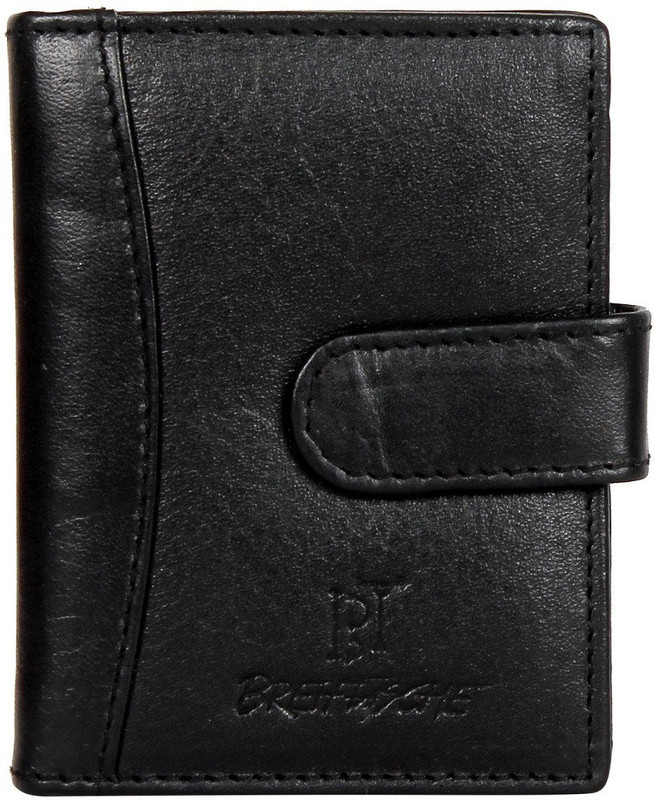 breiftasche Men Black Genuine Leather Card Holder(28 Card Slots)