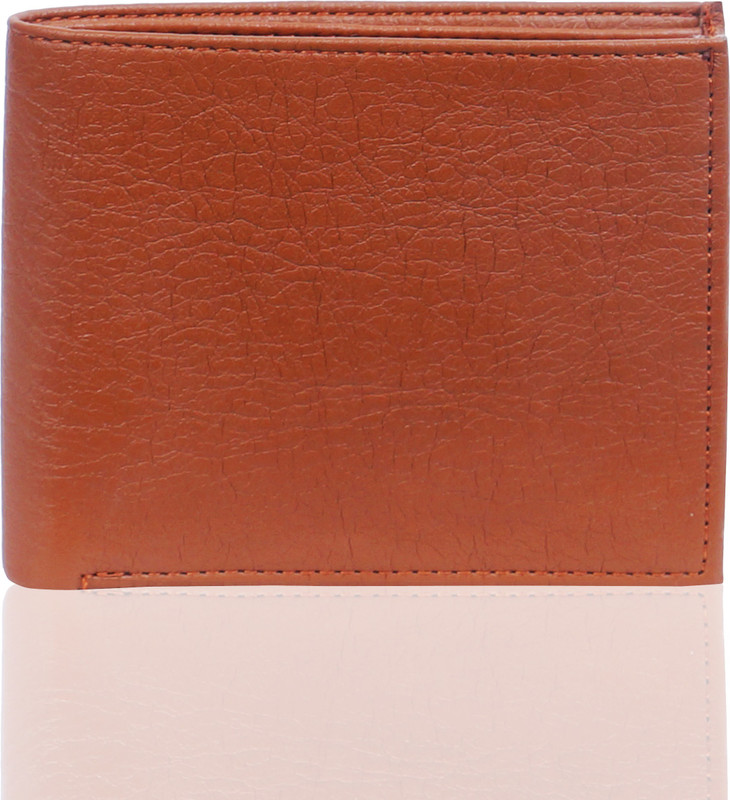 wildwolf Men Casual Tan Artificial Leather Wallet(6 Card Slots)