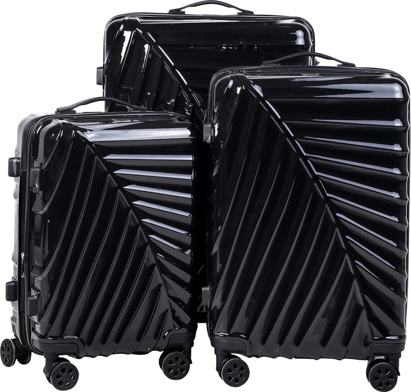 CARRY TRIP Cabin Suitcase, Check-in Suitcase, Suitcase Combo(Black)