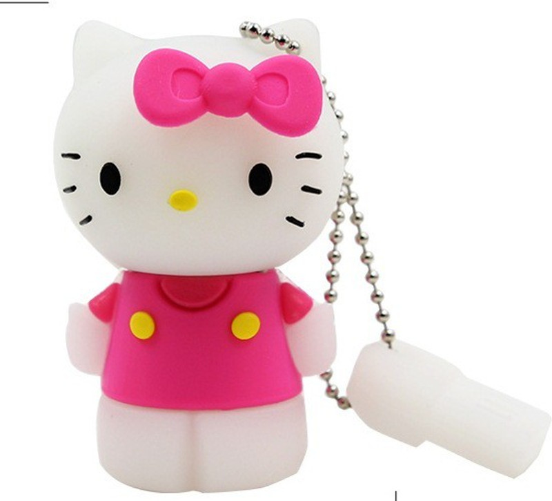 Pankreeti Kitty Cat 32 GB Pen Drive(Pink)