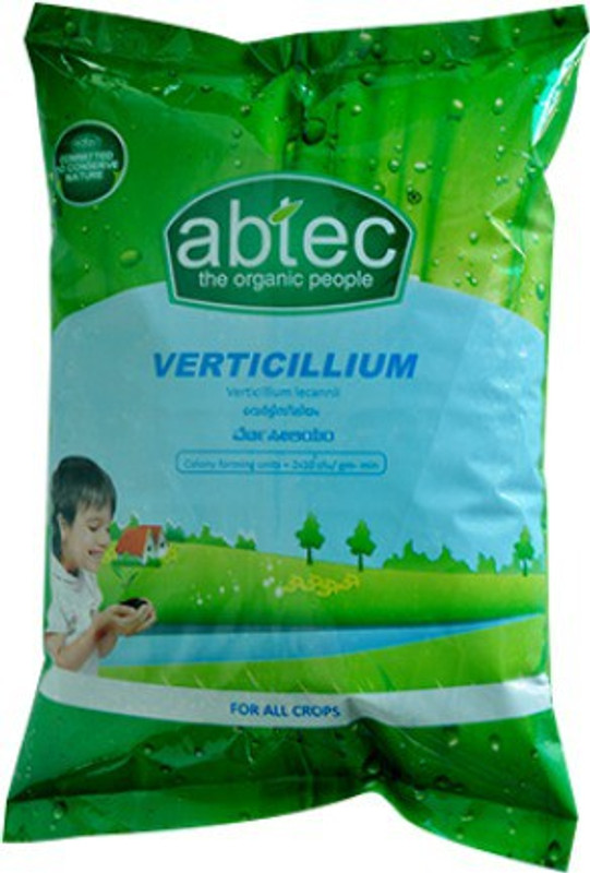 abtec Verticillium BioPesticide for Plants - Controls Aphids, Mealy Bugs, Whiteflies -100 gm - Pack of 2 Soil Manure(100 g Powder)