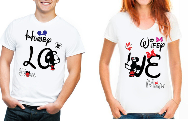 vfesta Graphic Print Men & Women Round Neck White T-Shirt(Pack of 2)
