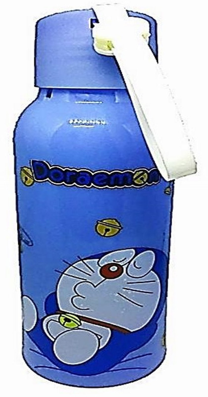 antras creations Doremon Stylish bottle/water bottle for kids (Blue) 300 ml 0.3 Bottle(Pack of 1, Blue)