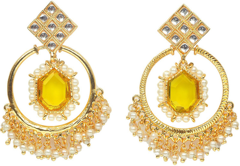 zevar creation R-170 Topaz Zinc Drops & Danglers