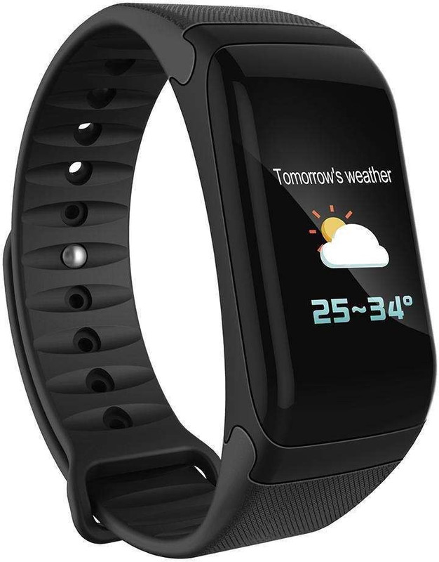 drums F1 X series incoming call,message notification,health tracker Fitness Band(Black)