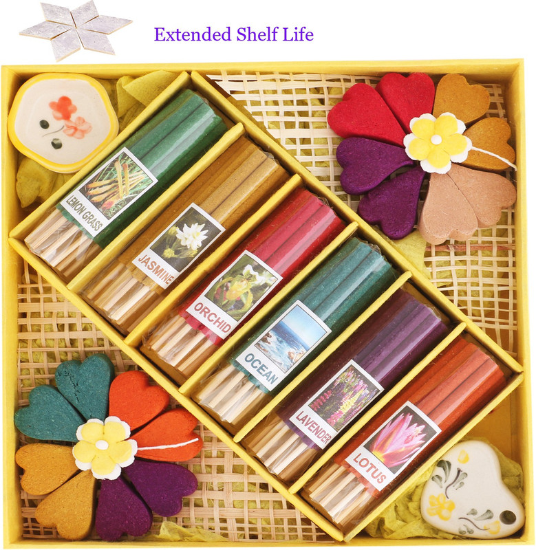 Ghasitaram Gifts Diwali Incense Gift Set with kaju Katli Combo Combo(400 g) Ghasitaram Gifts Diwali Incense Gift Set with kaju Katli Combo Combo(400 g)