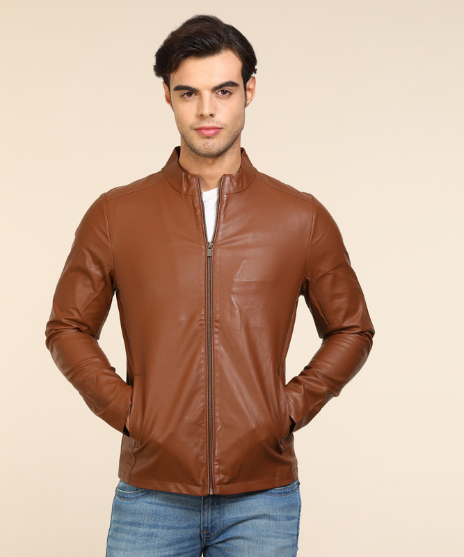 pepe jeans full sleeve solid men's jacket