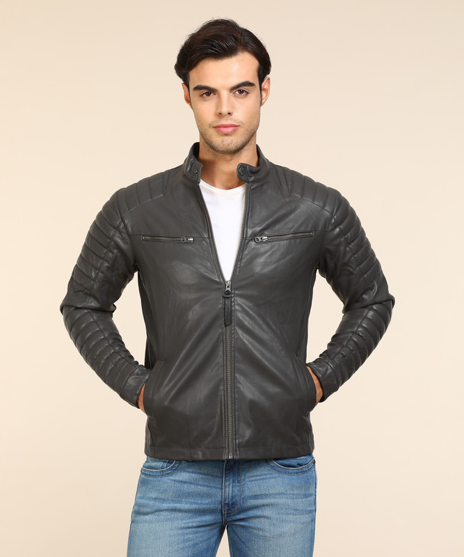 pepe jeans full sleeve solid men's jacket